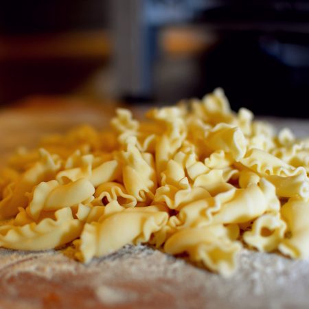 fresh campanelle pasta