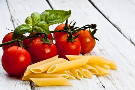fresh mostaccioli pasta