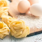 fresh tagliatelle pasta