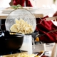 Pasta going into water