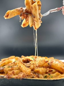 Baked Penne made with fresh pasta suppliers Pasta Rea